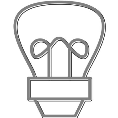 Ampul simgesi. vektör illüstrasyonu 