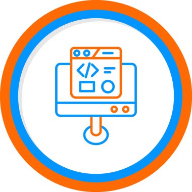 Geliştirme simgesi, vektör illüstrasyonu basit tasarım