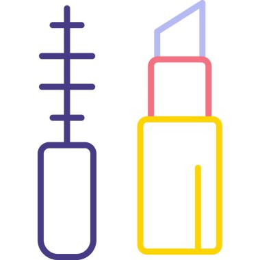 Makyaj Ağı simgesi basit illüstrasyon 