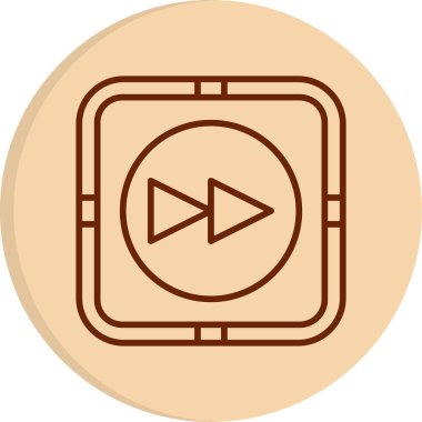 Hızlı ileri kutsal kişilerin resmi, vektör çizim                         