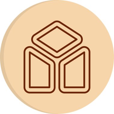 küp web simgesi basit tasarım 