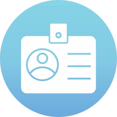 sürücü belgesi simgesi, vektör illüstrasyonu basit tasarım