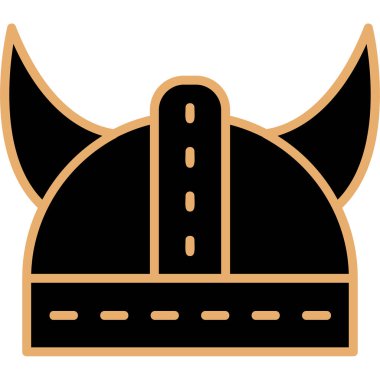 Kask simgesi vektör illüstrasyonu 