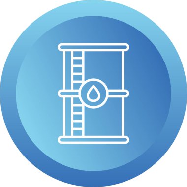 Petrol varili ikonu. Web simgesi vektör illüstrasyonu