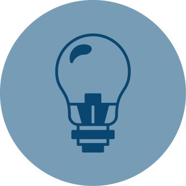 ampul simgesi, vektör illüstrasyonu 