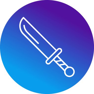 Hançer. Web simgesi basit illüstrasyon 