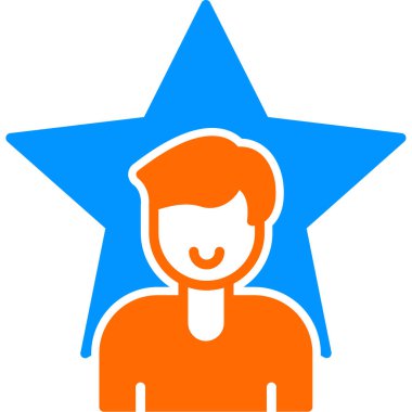 Ünlü bir insan simgesinin vektör çizimi