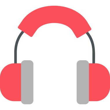 Kulaklık. Web simgesi basit illüstrasyon 