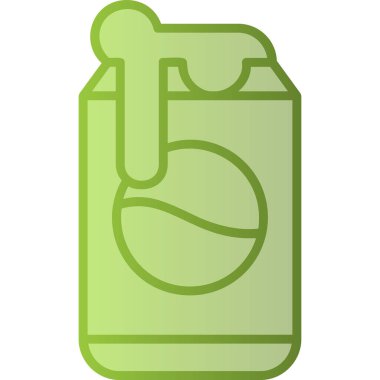 Soda kutusu. Web simgesi basit illüstrasyon