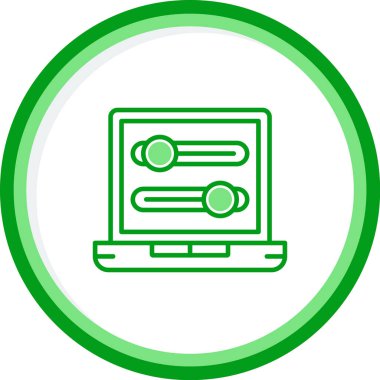 Simgeleri aç / kapat, vektör illüstrasyonu basit tasarım