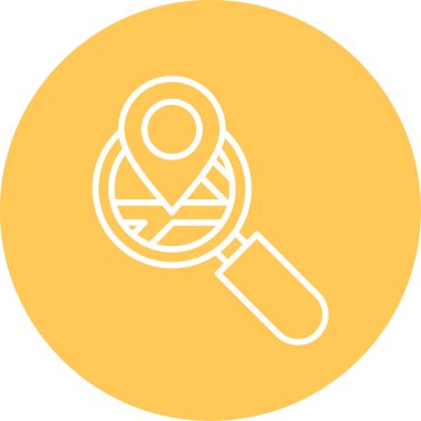 Harita işaretleyici simgesi, konum vektör illüstrasyonu 