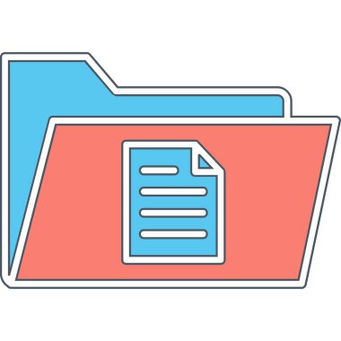 dosya dizini vektör illüstrasyonu