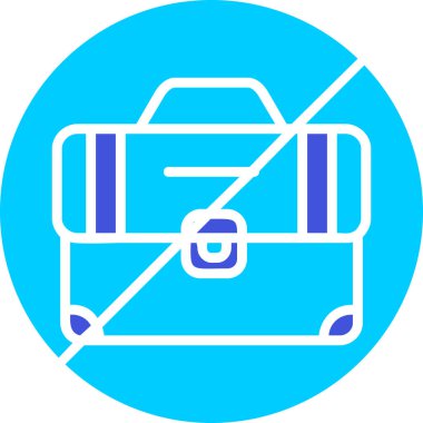 İşsizlik simgesi, vektör illüstrasyonu 