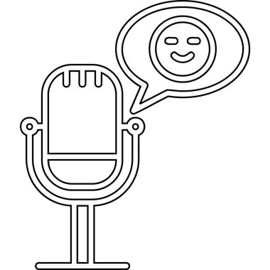 Komedi podcast simgesi, özet biçimi  