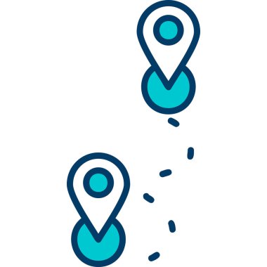 Rotadan. Web simgesi basit illüstrasyon