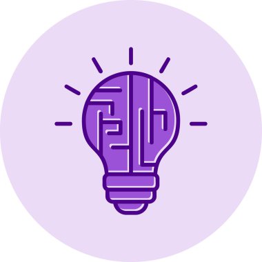 yaratıcı Mantık simgesi vektör çizimi