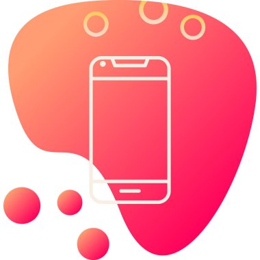 Smartphone web simgesi, vektör çizim 