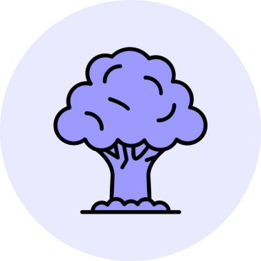 Ağaç. Web simgesi basit illüstrasyon 