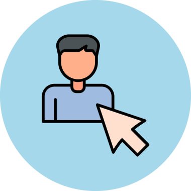 Seçili web simgesi vektör illüstrasyonu