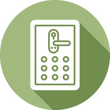 Akıllı kilit. Web simgesi basit illüstrasyon