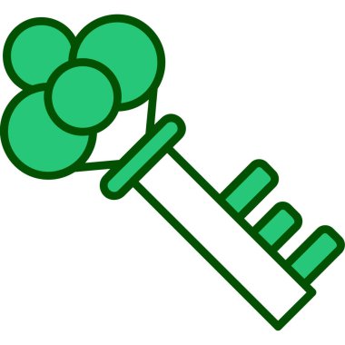 Anahtar. Web simgesi basit illüstrasyon 