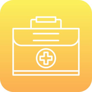 Tıbbi durum web simgesi, vektör illüstrasyonu 