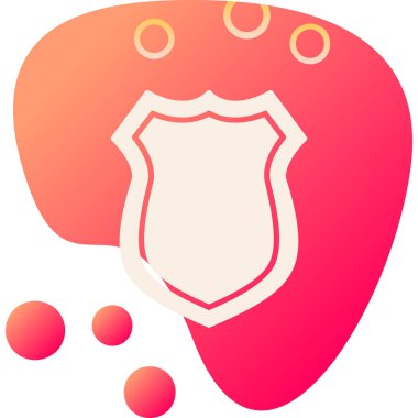 Ağ için koruma kalkanı vektör simgesi 