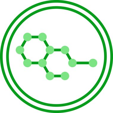 Kimya formülü simgesi, vektör illüstrasyonu 