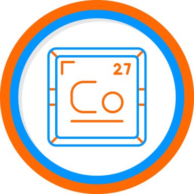 Kobalt ağ simgesi, vektör illüstrasyonu