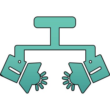 Spotlight simgesi, web basit illüstrasyon