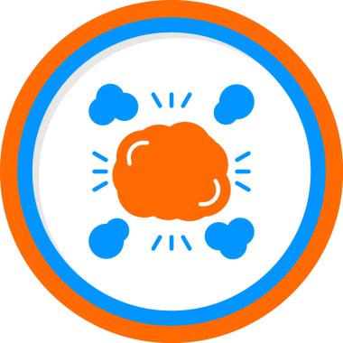 Bulutlar. Web simgesi basit illüstrasyon