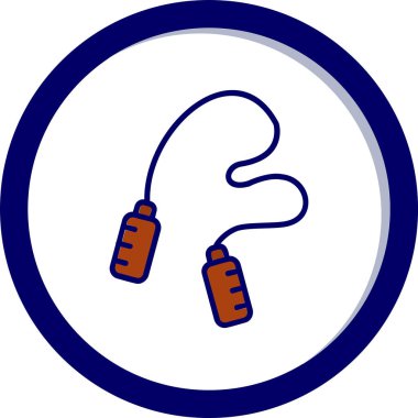 atlama ipi web simgesi, illüstrasyon vektör