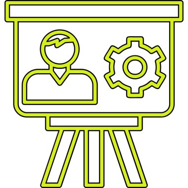 Proje Yönetimi düz simge vektör çizimi 