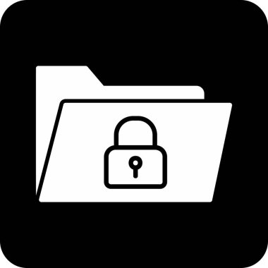 Güvenli Veri Web simgesi vektör illüstrasyonu 