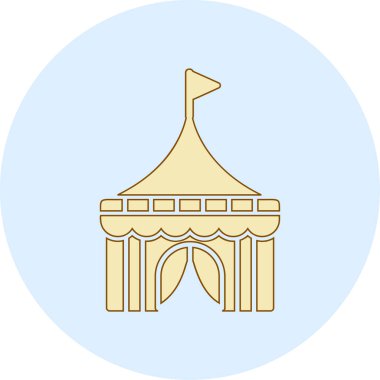 Sirk çadırının vektör çizimi