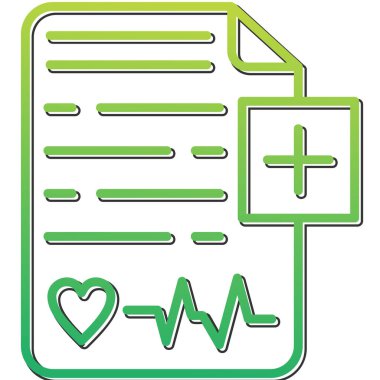 Sağlık Denetimi panosu simgesi, vektör illüstrasyonu 