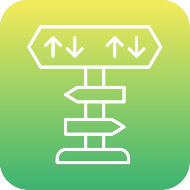 yönler web simgesi basit tasarım 