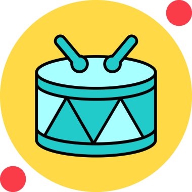 Web simgesi davul, illüstrasyon vektör 