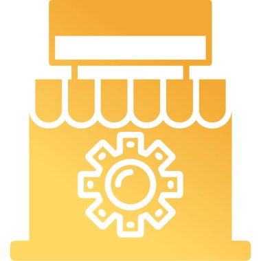 Pazar simgesinin vektör illüstrasyonu 