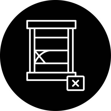 Kıtlık Web simgesi basit illüstrasyon