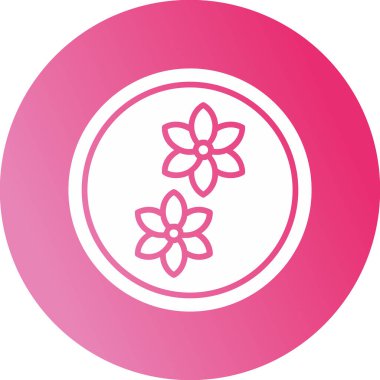 çiçek web simgesi, vektör illüstrasyonu, koku konsepti      