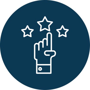 Saygınlık web simgesi, vektör illüstrasyonu