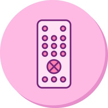 Uzaktan kumanda simge vektör çizim