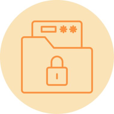 kilit düz simge vektör çizim