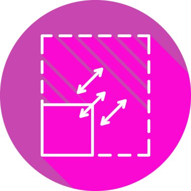 Ölçeklendirilebilirlik simgesi, vektör illüstrasyonu basit tasarım