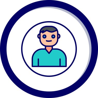 Kullanıcı Hesabı web simgesi basit illüstrasyon