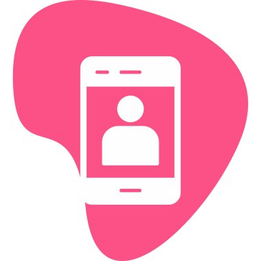 Mobil Kullanıcı simgesinin vektör çizimi