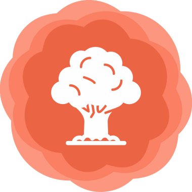 Ağaç. Web simgesi basit illüstrasyon 