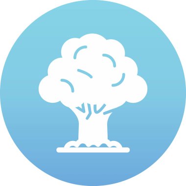 Ağaç. Web simgesi basit illüstrasyon 