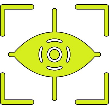 Göz. Web simgesi basit illüstrasyon